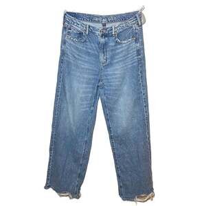 American Eagle Super High Waist Baggy Wide Leg Jeans